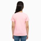 Girls' 100% Cotton T-Shirt, हल्का गुलाबी, small