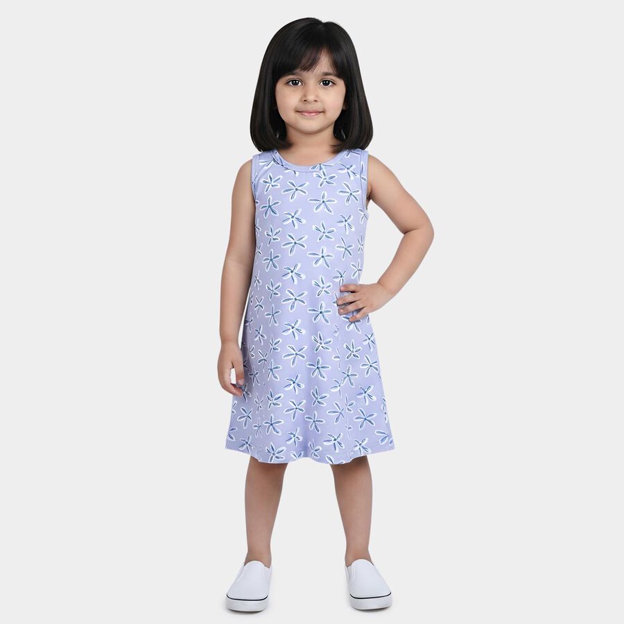 Girls' Frock, Light Blue, large