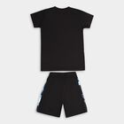 Boys' Knit Baba Suit, काला, small image number null