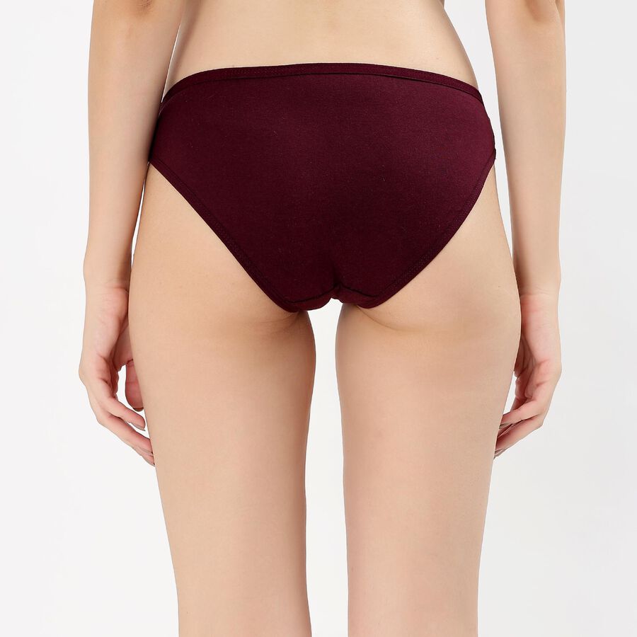 Women's Deep Burgundy Regular Fit Panty, Wine, large
