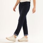 Men's Dark Blue Slim Fit Jeans, Dark Blue, small