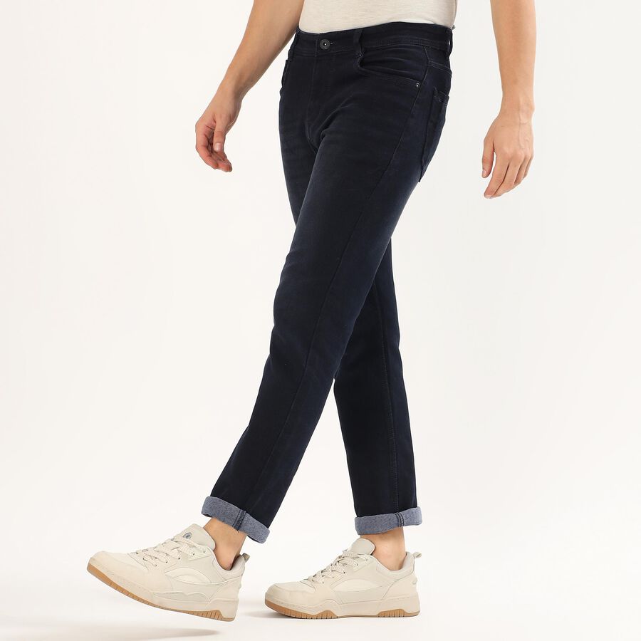 Men's Dark Blue Slim Fit Jeans, Dark Blue, large