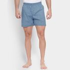 Men's 100% Cotton Boxers, नेवी ब्लू, small