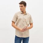 Men's 100% Cotton Casual Shirt , Beige, small image number null