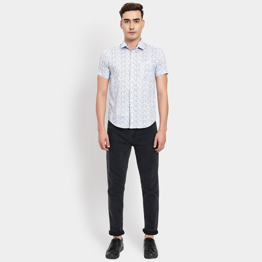 Men's 100% Cotton Casual Shirt, हल्का नीला, large image number null