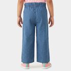 Girls Blue Wide Leg Jeans, Mid Blue, small