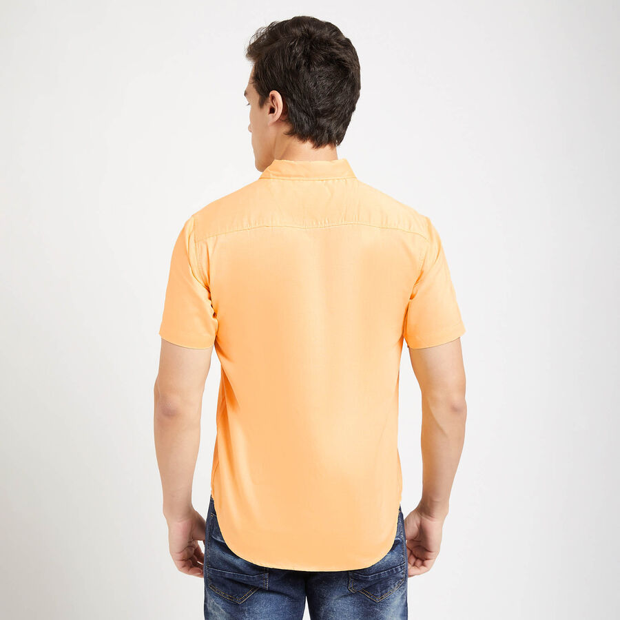 Solid Casual Shirt, Yellow, large image number null