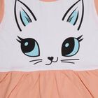 Girls' Frock , पीच, small image number null