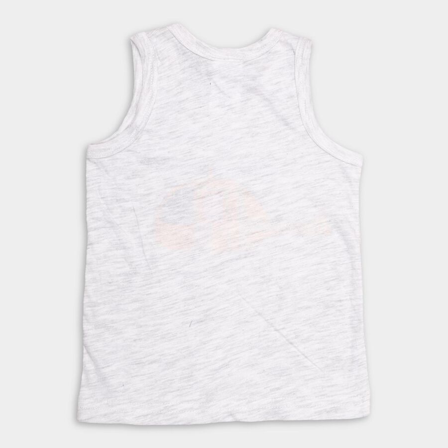 Infants' Vest , Melange Light Grey, large