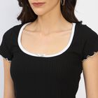 Ladies'  Crop  Top, Black, small image number null