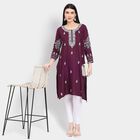Ladies' Kurta, Wine, small image number null