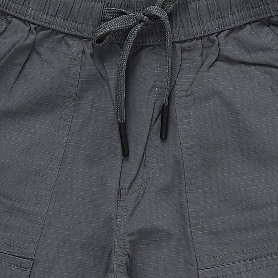 Boys' Light Grey Regular Fit Camo Printed Jamaican Shorts, Light Grey, large