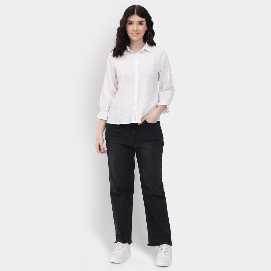 Ladies' Shirt , Off White, large