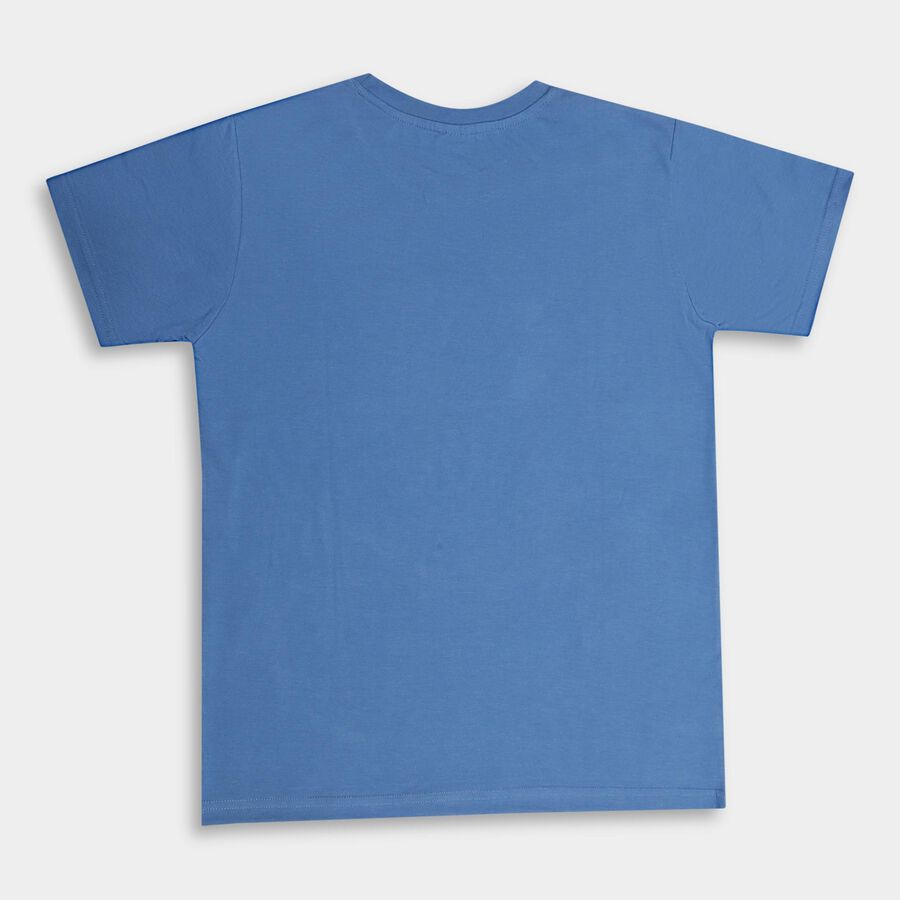 Boys' Half Sleeves T-Shirt , Mid Blue, large image number null