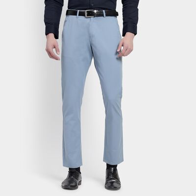Men's 100% Cotton Slim Fit Casual Trousers 