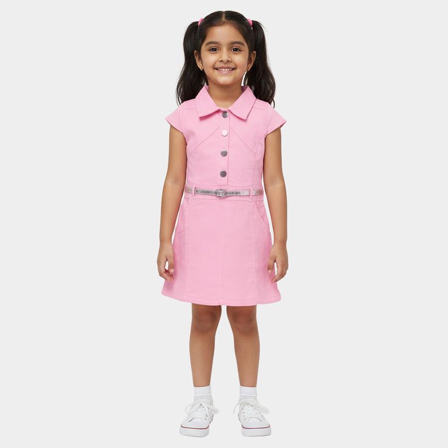 Girls' Frock, लाइलेक, large image number null