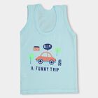 Infants' 100% Cotton Vest , Aqua, small