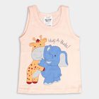 Infants' 100% Cotton Vest , Peach, small