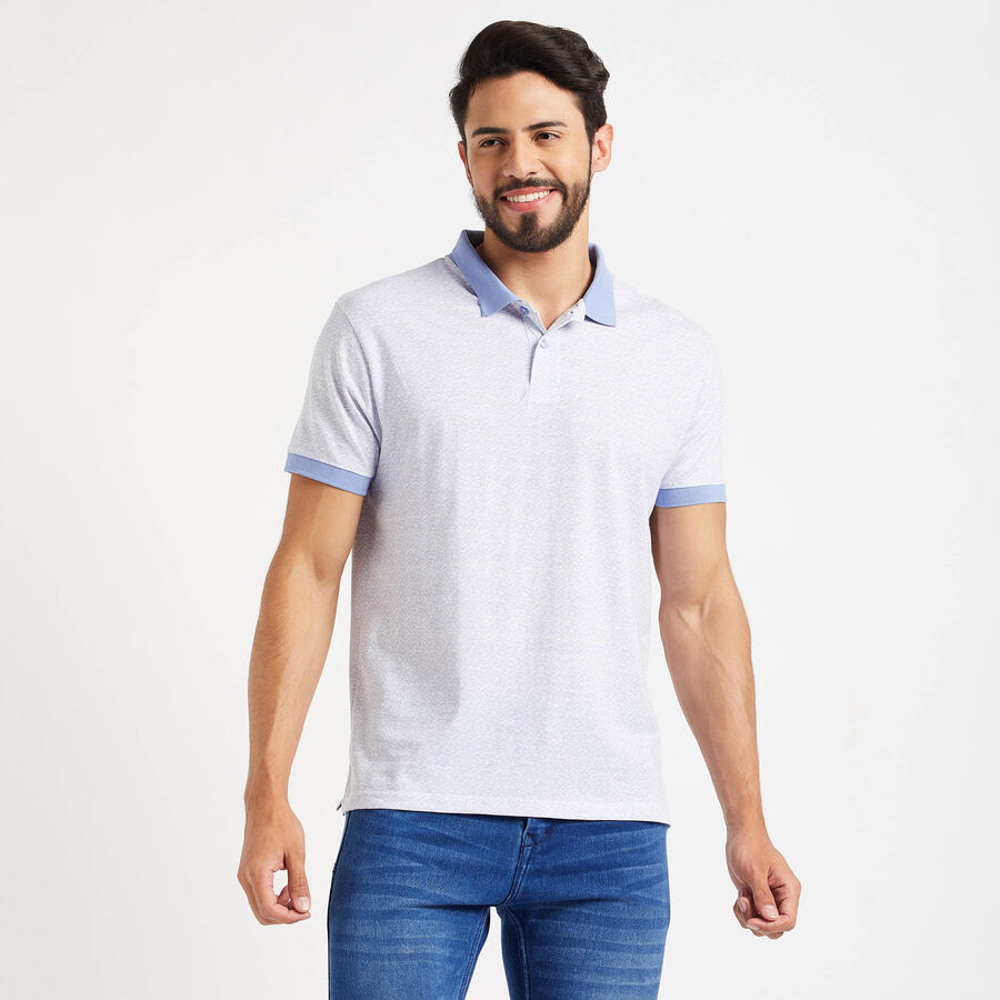 All Over Print Polo Shirt, Light Blue, large image number null