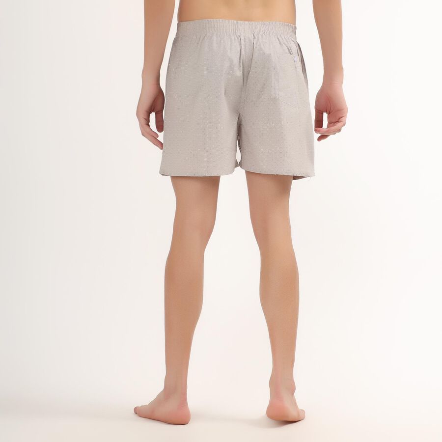 Men's 100% Cotton Inner Elastic Boxers , Light Grey, large image number null