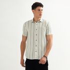Men's 100% Cotton Casual Shirt, Light Green, small image number null