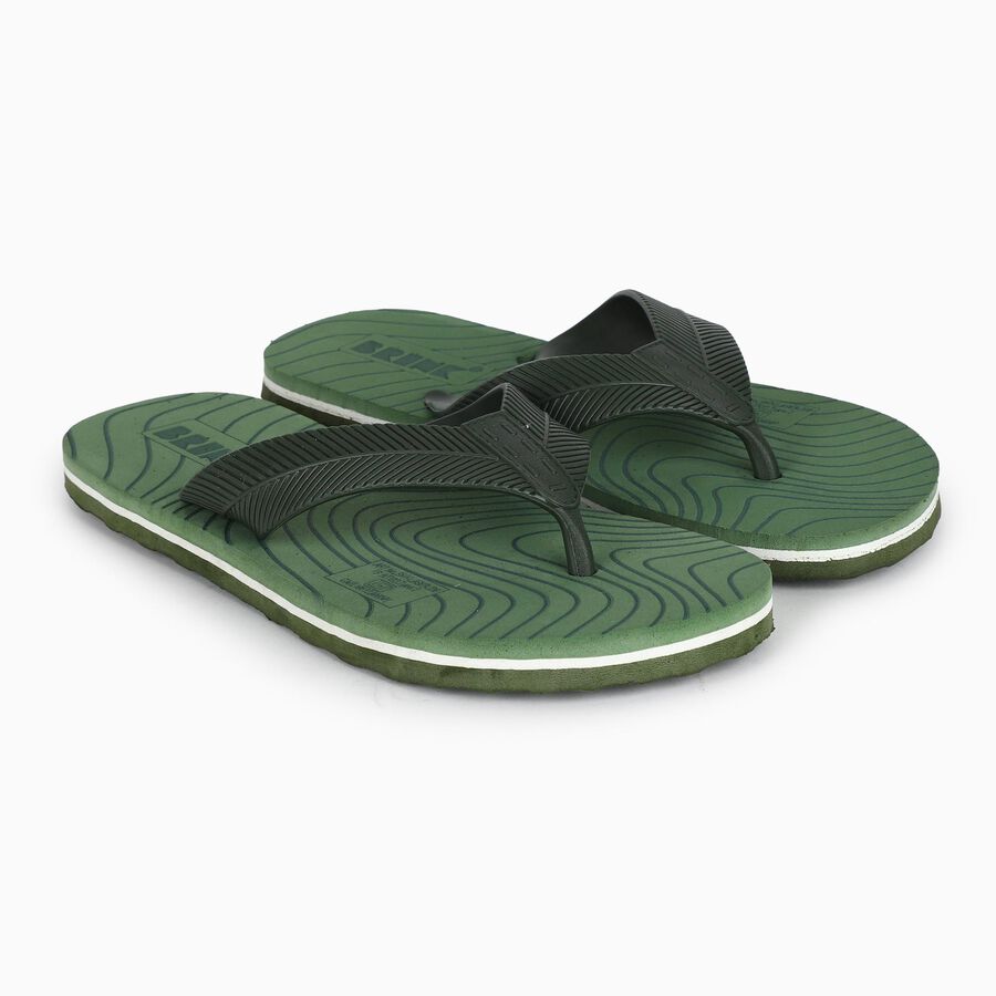 Men's Slipper, Olive, large