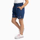 Girls' Shorts, मध्यम नीला, small