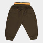 Infants Cotton Solid Trousers, Olive, small image number null