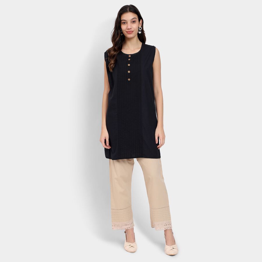 Ladies' 100% Cotton Palazzos , गहरा पीला, large image number null