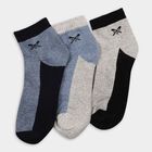 Men's Socks (Pack of 3), मिश्रित हल्का ग्रे, small