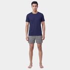 Men's Grey Regular Fit Solid Boxers, Dark Grey, small