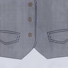 Infants' Navy Cotton Round Neck Striped Baba Suit, नेवी ब्लू, small