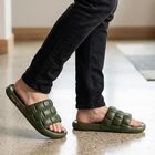Men Olive Green Slip-On Sliders, ओलिव, small