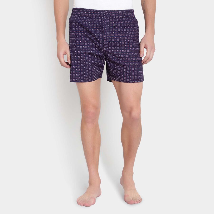 Cotton Printed Boxers, Navy Blue, large image number null