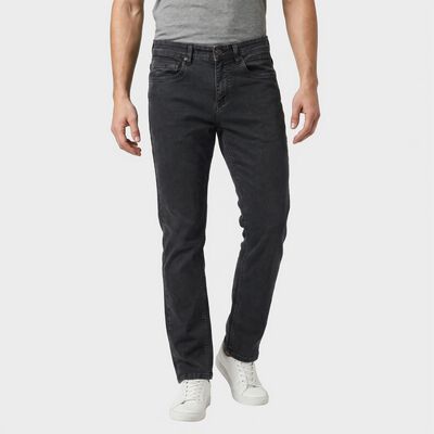 Men's Dark Blue Slim Fit Washed Jeans