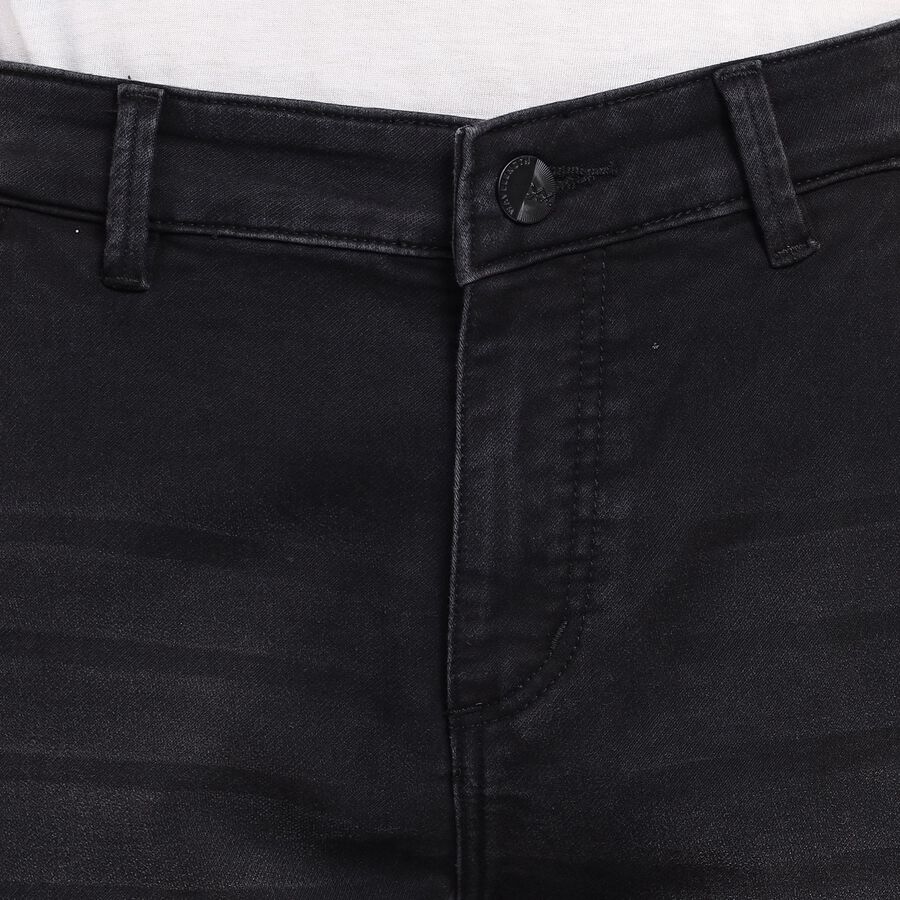 Men's Slim Fit Jeans , Black, large image number null