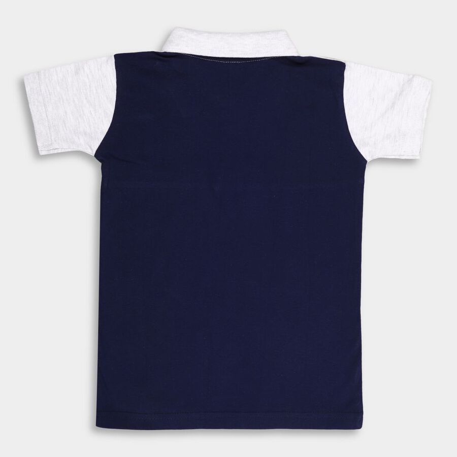 Boys' Half Sleeves T-Shirt, एक्रू मिश्रित, large image number null