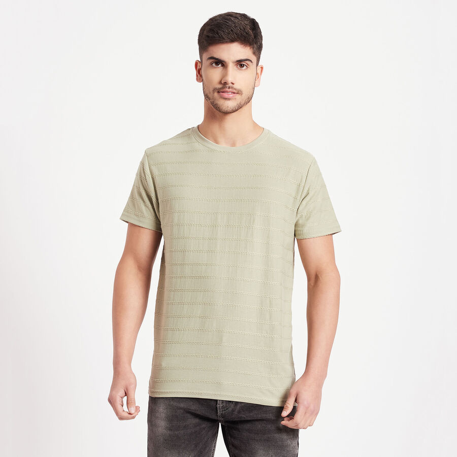 Round Neck T-Shirt, Light Green, large image number null