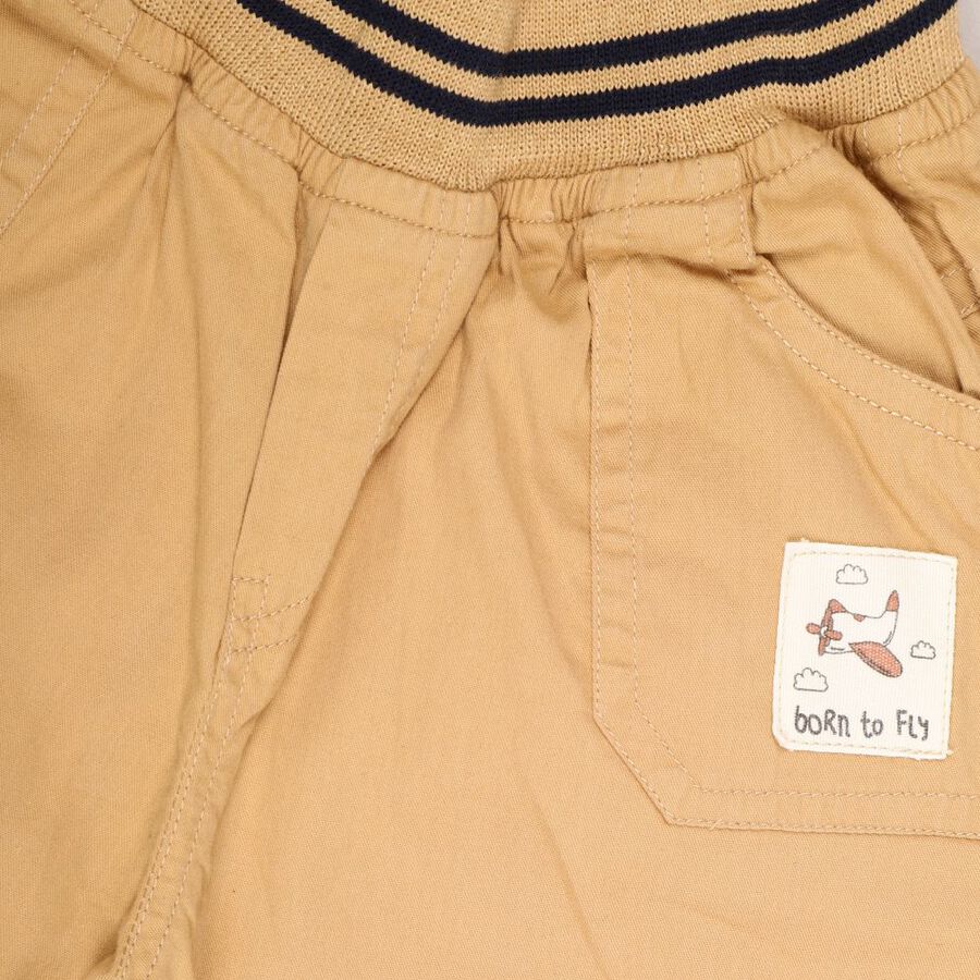 Infants' 100% Cotton Trousers, खाकी, large image number null