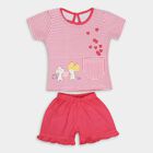 Infant Girls' 100% Cotton Short Set, Pink, small