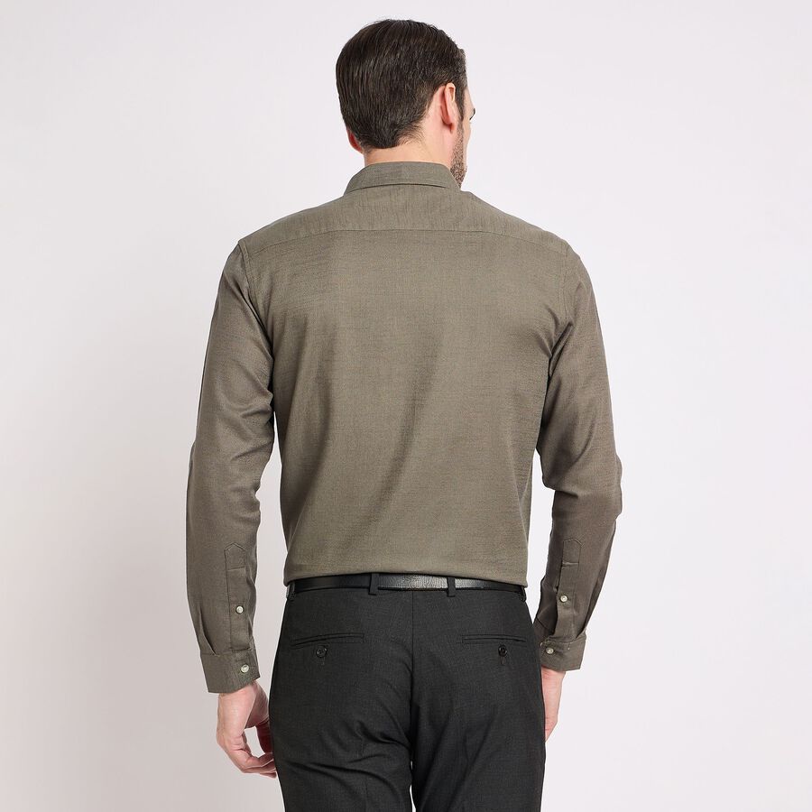 Men's 100% Cotton Casual Shirt, Olive, large image number null