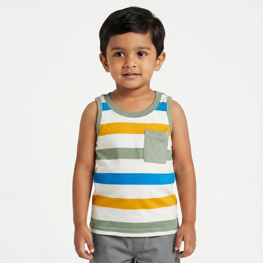 Boys Light Green Round Neck Casual Boys T-Shirt, हल्का हरा, large