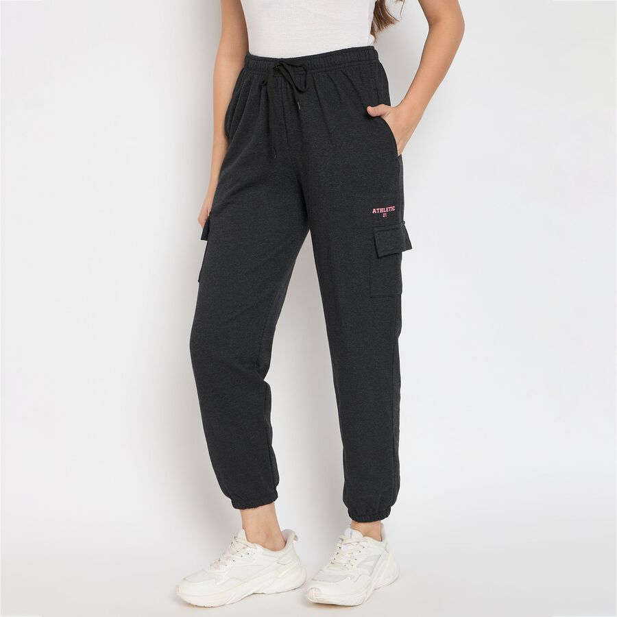 Ladies' Track Pants, Charcoal, large image number null