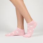 Women's Assorted Regular Fit Star Print Pack of 3 Socks, चुनिंदा, small