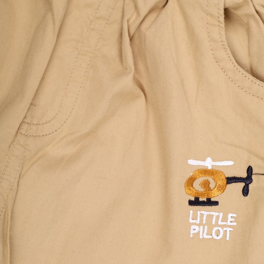 Infants' Cotton Trousers, खाकी, large image number null