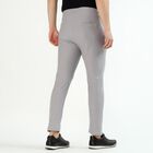 Men's Light Ash Grey Tapered Fit Track Pants, Light Grey, small