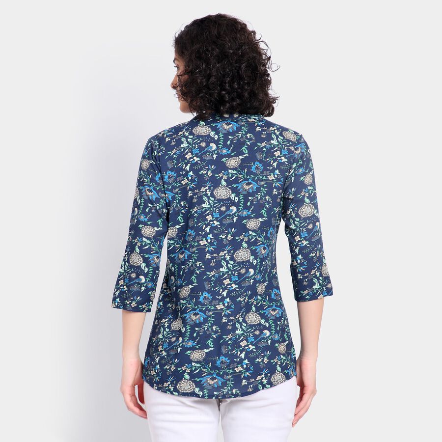 Ladies' Kurta, Navy Blue, large image number null