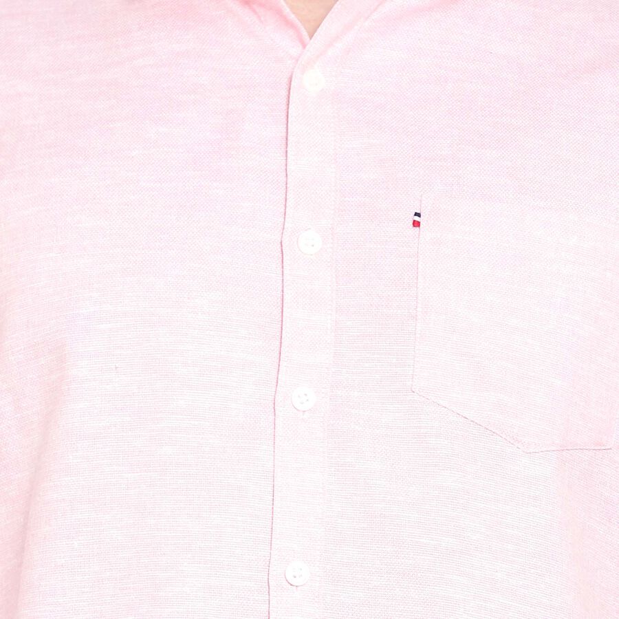 Solid Casual Shirt, Red, large image number null