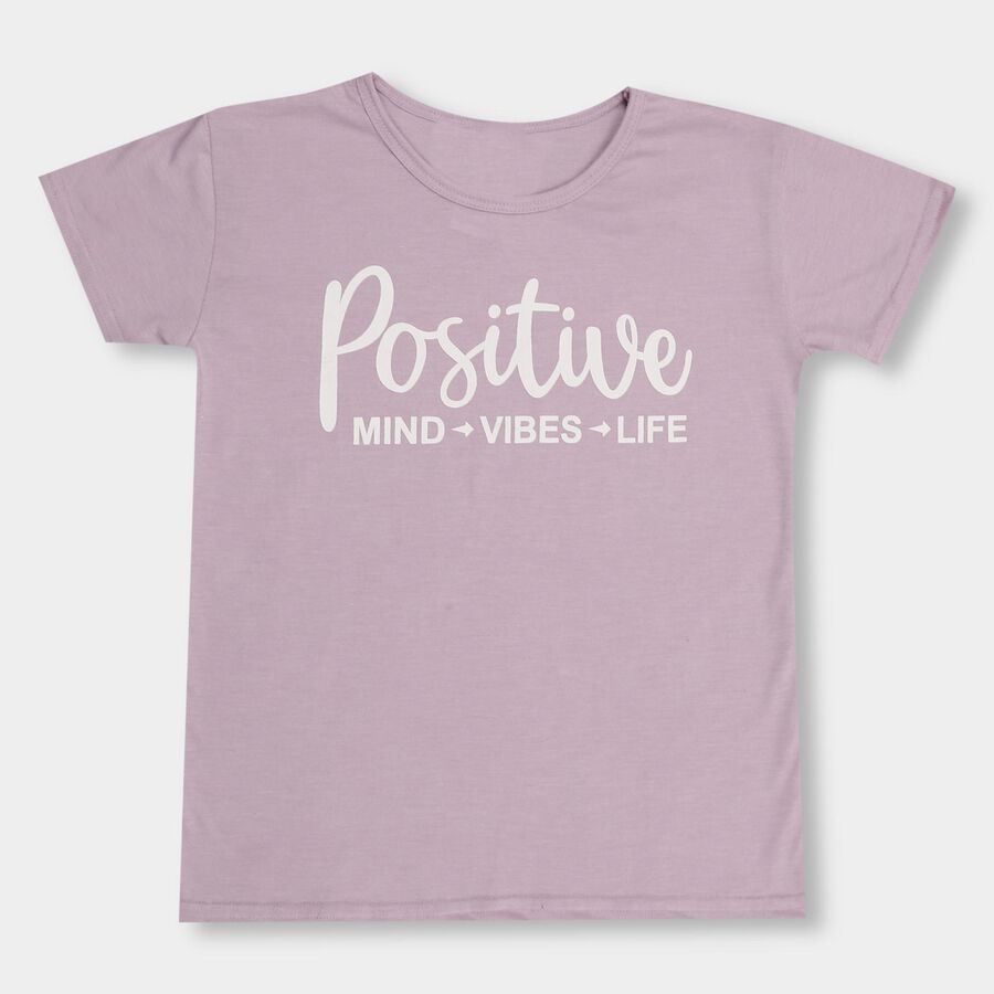 Girls' T-Shirt , Lilac, large