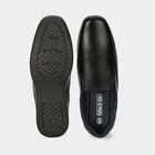 Men's Black Slip-On Loafer Formal Shoes, Black, small